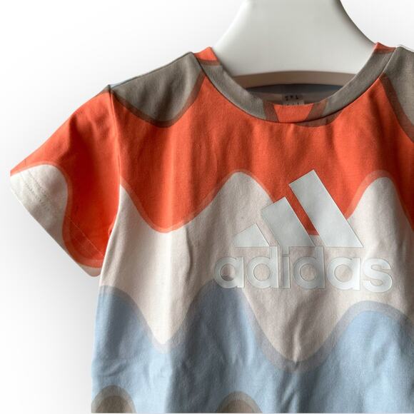 Adidas X Marimekko All Over Print Shorts Set, Size 4T, Multicolored - Picture 5 of 16